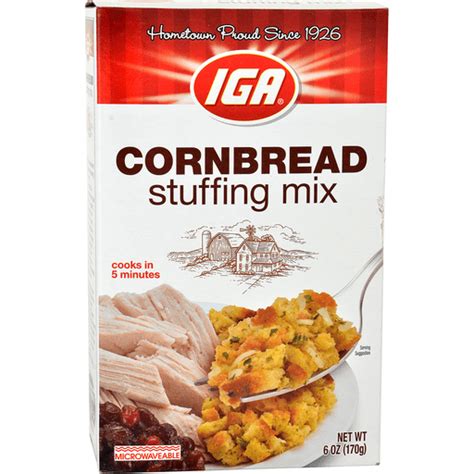 How many sugar are in stuffing cornbread mix 1/2 cup - calories, carbs, nutrition