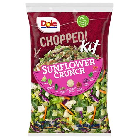 How many sugar are in sunflower crunch chopped salad - calories, carbs, nutrition