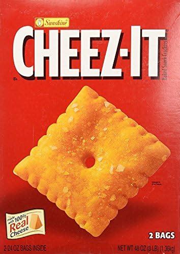 How many sugar are in sunshine, cheez-it, big crackers - calories, carbs, nutrition