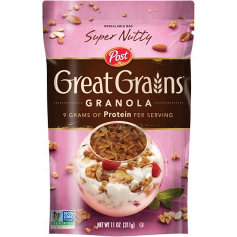 How many sugar are in super nutty granola - calories, carbs, nutrition