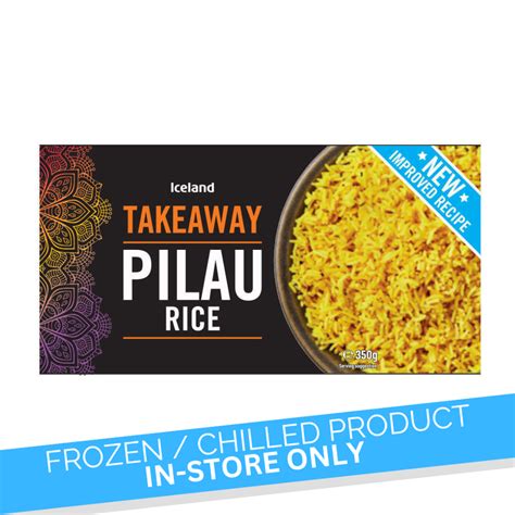 How many sugar are in takeaway pilau rice - calories, carbs, nutrition