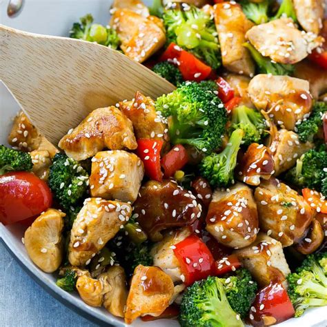 How many sugar are in teriyaki chicken and vegetables - calories, carbs, nutrition