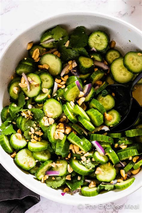 How many sugar are in thai cucumber salad - stg - calories, carbs, nutrition