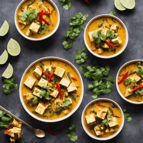 How many sugar are in thai curry tofu and vegetables - calories, carbs, nutrition