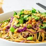 How many sugar are in thai pasta salad with snow peas, vermicelli - calories, carbs, nutrition