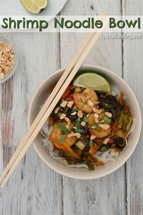 How many sugar are in thai shrimp noodle bowl - calories, carbs, nutrition