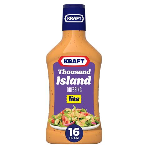 How many sugar are in thousand island lite - calories, carbs, nutrition