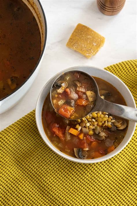 How many sugar are in toasted barley and lentil soup 16 oz - calories, carbs, nutrition