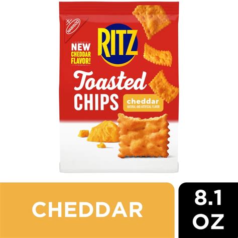 How many sugar are in toasted chips - cheddar - calories, carbs, nutrition