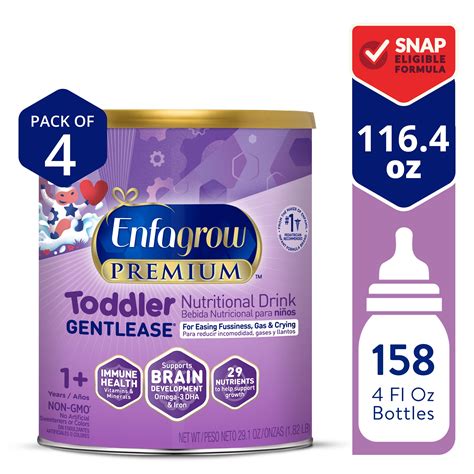 How many sugar are in toddler formula, mead johnson, enfagrow premium (formerly enfamil, lipil, next step), ready-to-feed - calories, carbs, nutrition