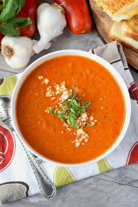 How many sugar are in tomato roasted garlic bacon soup - calories, carbs, nutrition