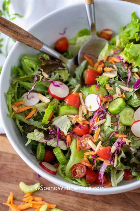 How many sugar are in tossed garden salad & tomato vinaigrette - calories, carbs, nutrition