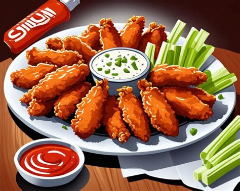 How many sugar are in traditional buffalo wings - calories, carbs, nutrition