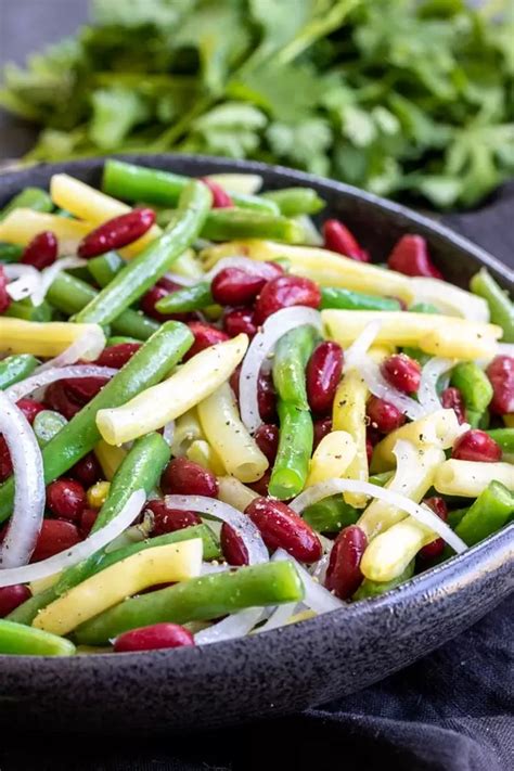 How many sugar are in tri-bean salad - calories, carbs, nutrition