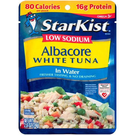 How many sugar are in tuna, low sodium - calories, carbs, nutrition