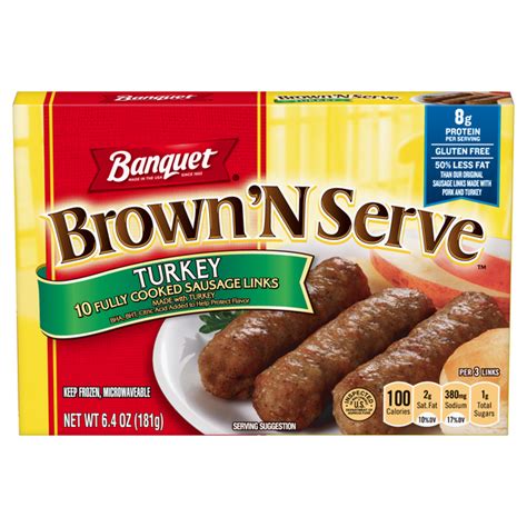 How many sugar are in turkey breakfast sausage links (37396.12) - calories, carbs, nutrition