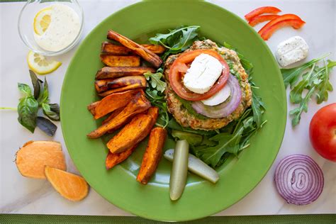 How many sugar are in turkey burger with sweet potato salad - calories, carbs, nutrition