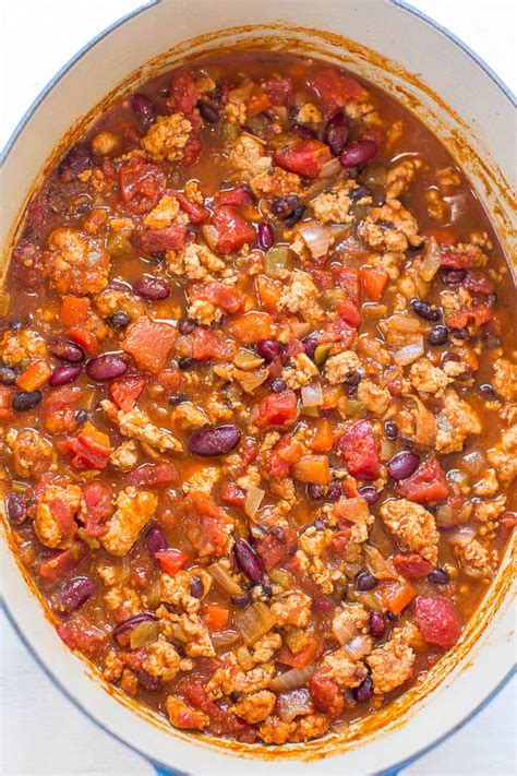 How many sugar are in turkey chili - calories, carbs, nutrition