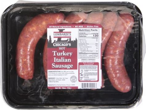 How many sugar are in turkey italian sausage - calories, carbs, nutrition