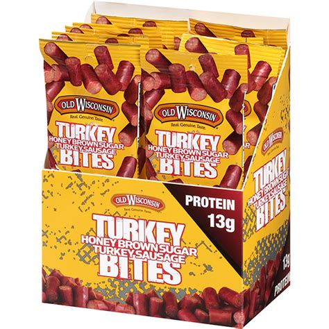 How many sugar are in turkey sausage snack bites - calories, carbs, nutrition