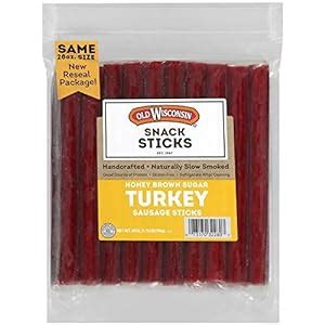 How many sugar are in turkey snack sticks - calories, carbs, nutrition