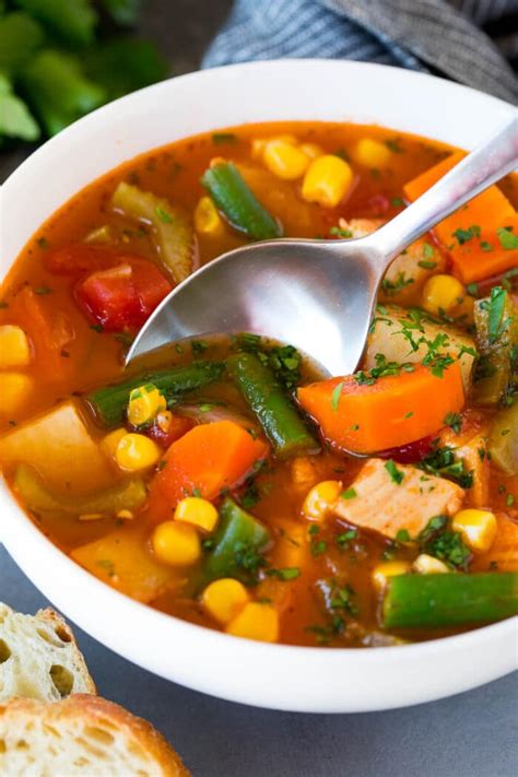 How many sugar are in turkey vegetable soup - calories, carbs, nutrition