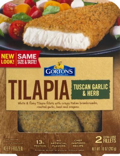 How many sugar are in tuscan herb tilapia - calories, carbs, nutrition