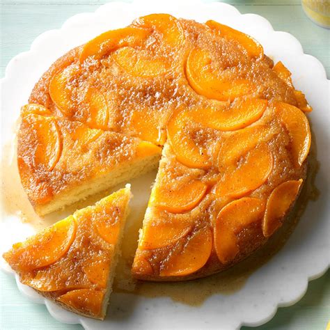 How many sugar are in upside-down peach corn cake - calories, carbs, nutrition