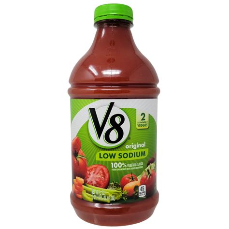 How many sugar are in v 8 vegetable juice 11.5 oz - calories, carbs, nutrition