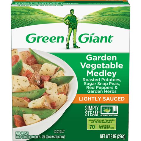 How many sugar are in valley fresh steamers - garden vegetable medley - calories, carbs, nutrition