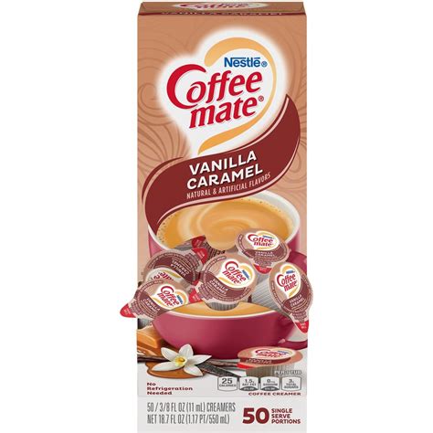 How many sugar are in vanilla caramel creamer - calories, carbs, nutrition