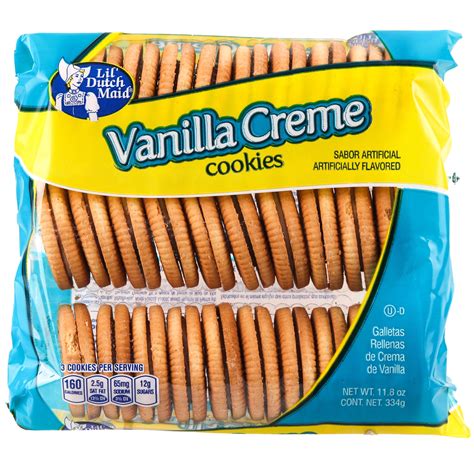 How many sugar are in vanilla creme cookies - calories, carbs, nutrition