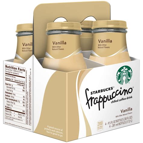 How many sugar are in vanilla frappuccino - calories, carbs, nutrition