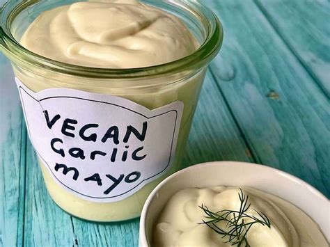 How many sugar are in vegan garlic mayonnaise - calories, carbs, nutrition