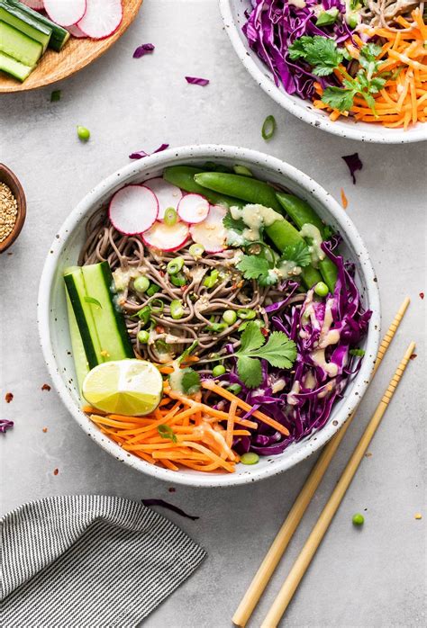 How many sugar are in vegan tofu poke bowl with soba noodles - calories, carbs, nutrition