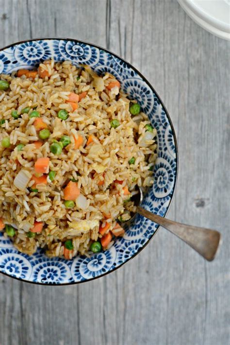 How many sugar are in vegetable fried brown rice - calories, carbs, nutrition