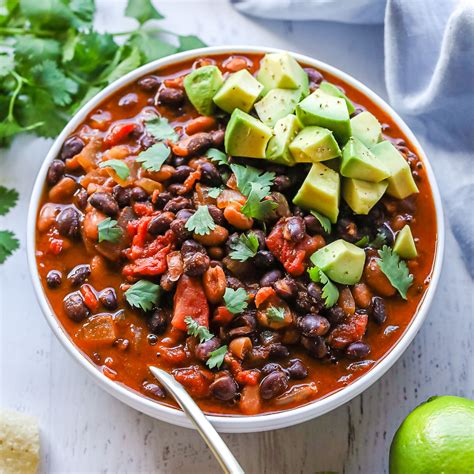 How many sugar are in vegetarian black bean chili - calories, carbs, nutrition