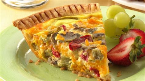 How many sugar are in veggie and cheese quiche - calories, carbs, nutrition