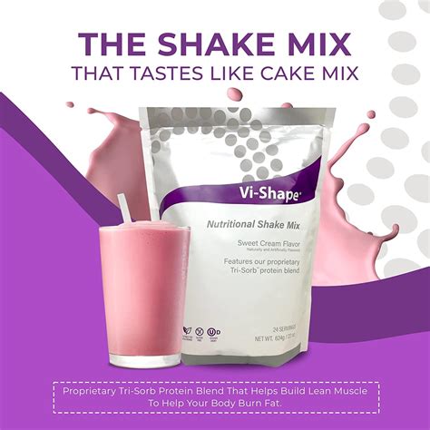 How many sugar are in vi shake mix - calories, carbs, nutrition