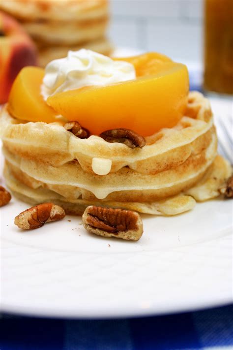 How many sugar are in waffles georgia and peaches - calories, carbs, nutrition