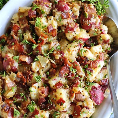 How many sugar are in warm german potato salad - calories, carbs, nutrition