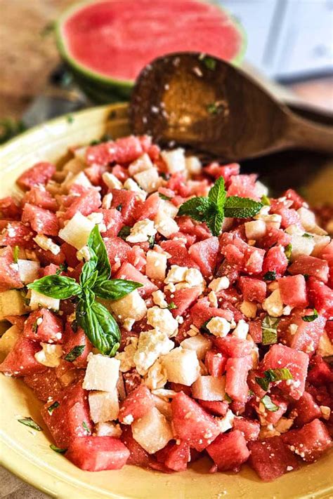 How many sugar are in watermelon jicama and feta salad - calories, carbs, nutrition