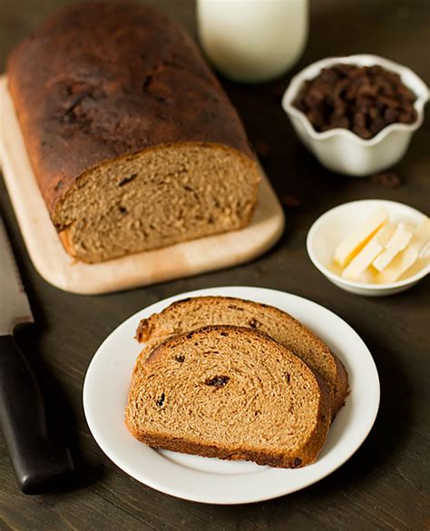 How many sugar are in wheat raisin bread - calories, carbs, nutrition