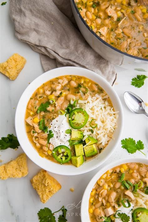 How many sugar are in white bean chili - calories, carbs, nutrition