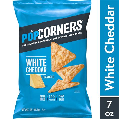 How many sugar are in white cheddar popcorn crisps - calories, carbs, nutrition