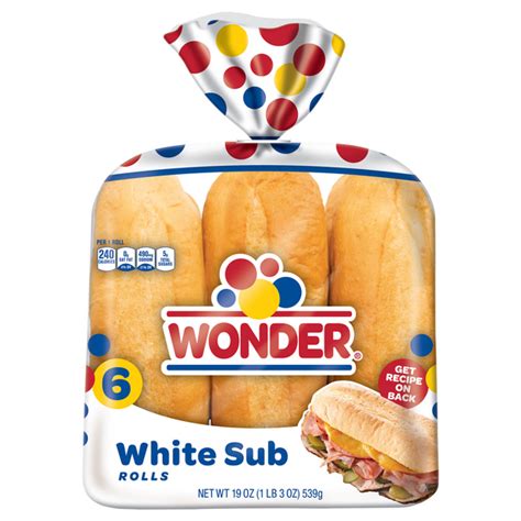 How many sugar are in white sub roll (6