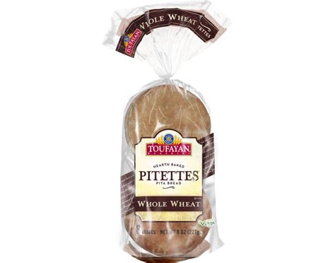 How many sugar are in whole wheat pitettes - calories, carbs, nutrition