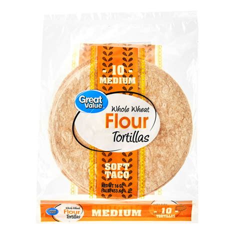 How many sugar are in whole wheat tortillas - medium - calories, carbs, nutrition