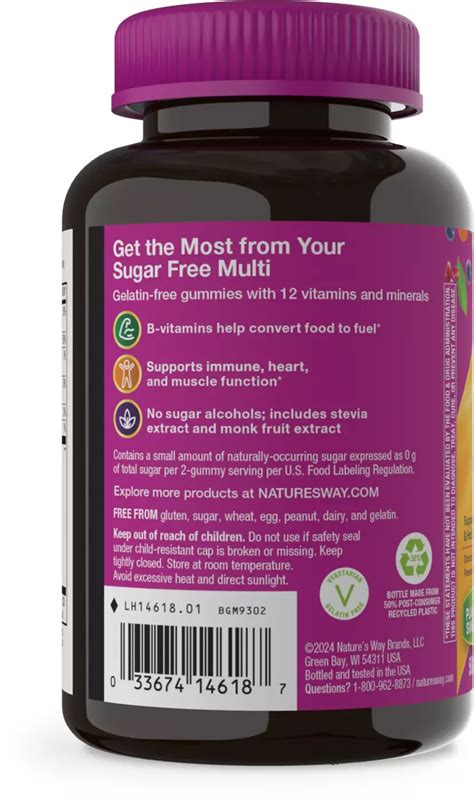 How many sugar are in women's one multivitamin - calories, carbs, nutrition