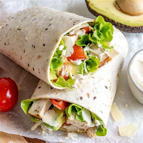 How many sugar are in your health your way chicken caesar wrap - calories, carbs, nutrition